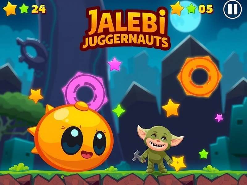 Jalebi Juggernauts colorful gameplay screenshot